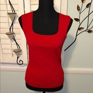 Chic Red Sleeveless Tank Top
